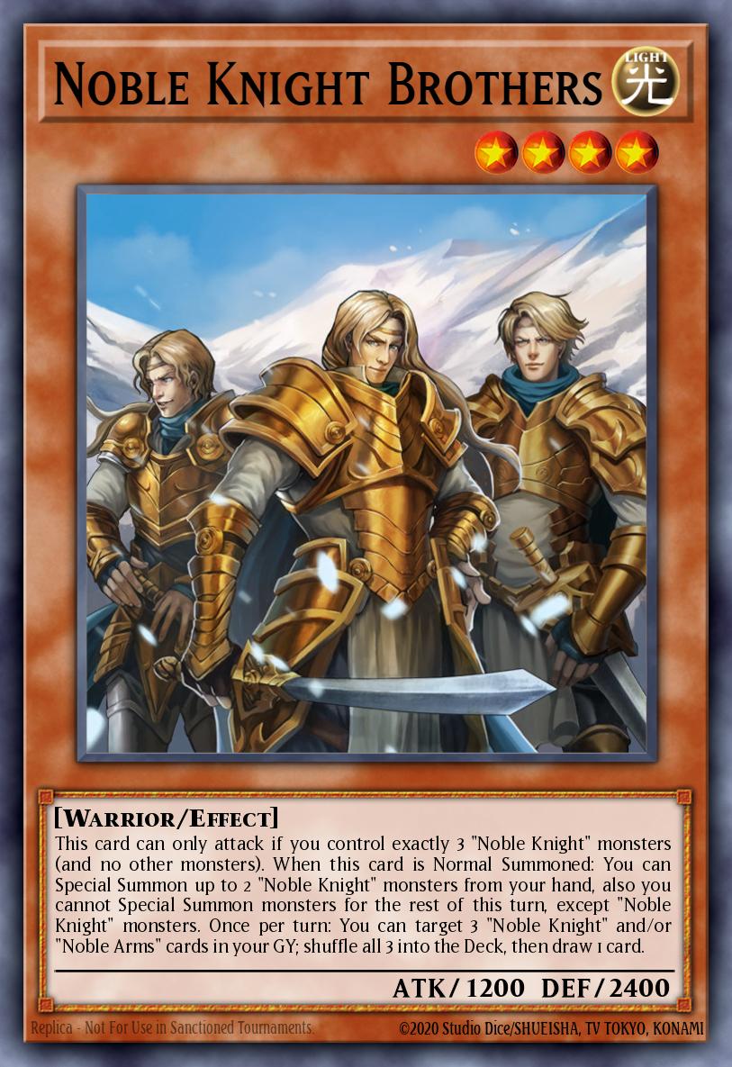 Noble Knight Brothers Yu-Gi-Oh card