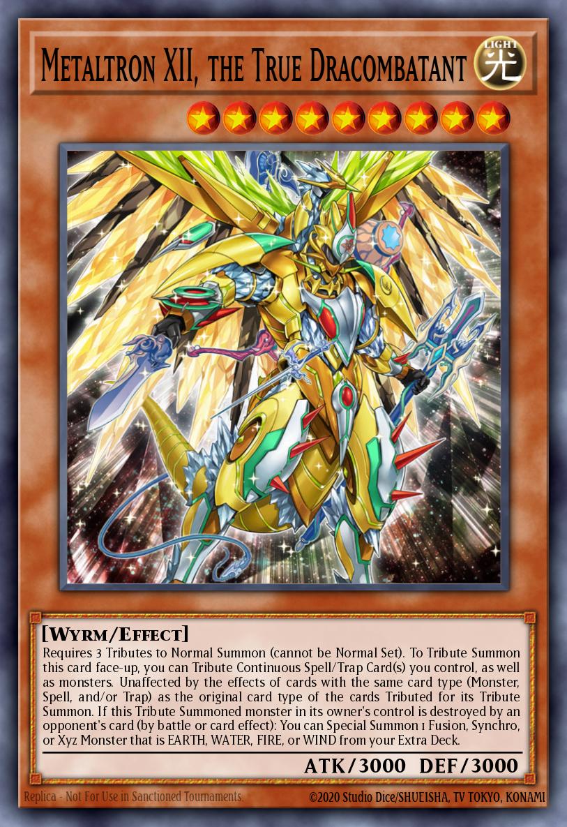 Metaltron XII, the True Dracombatant Yu-Gi-Oh card