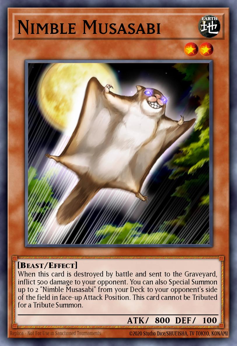 Nimble Musasabi Yu-Gi-Oh card