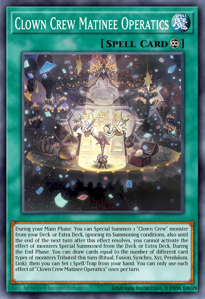 Clown Crew Matinee Operatics Yu-Gi-Oh card