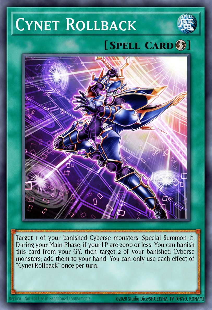 Cynet Rollback Yu-Gi-Oh card