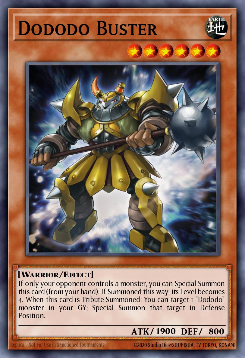 Dododo Buster Yu-Gi-Oh card