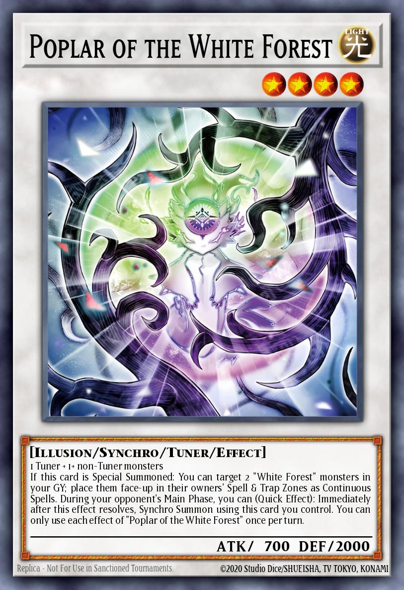 Poplar of the White Forest Yu-Gi-Oh card