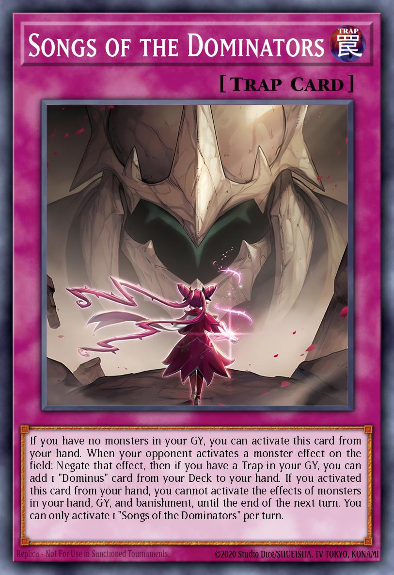 Songs of the Dominators Yu-Gi-Oh card