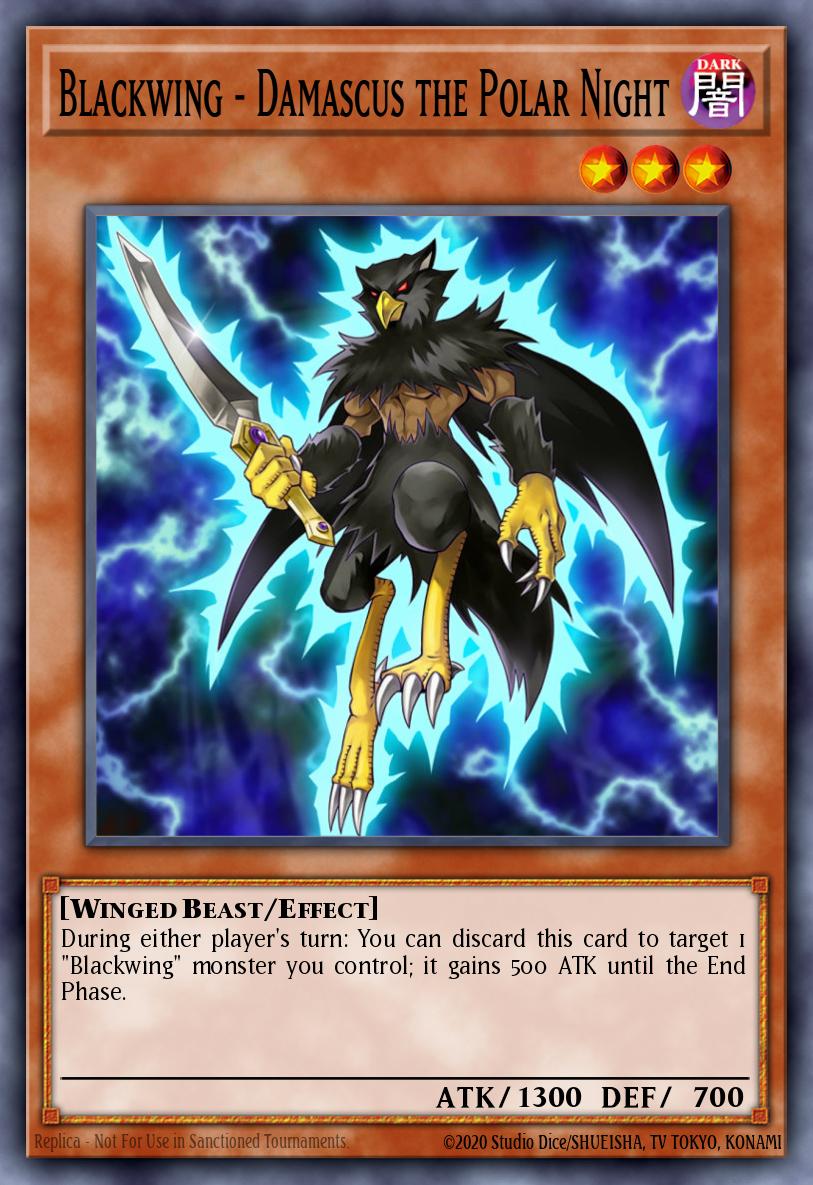 Blackwing - Damascus the Polar Night Yu-Gi-Oh card