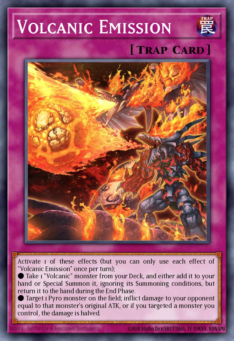 Volcanic Emission Yu-Gi-Oh card