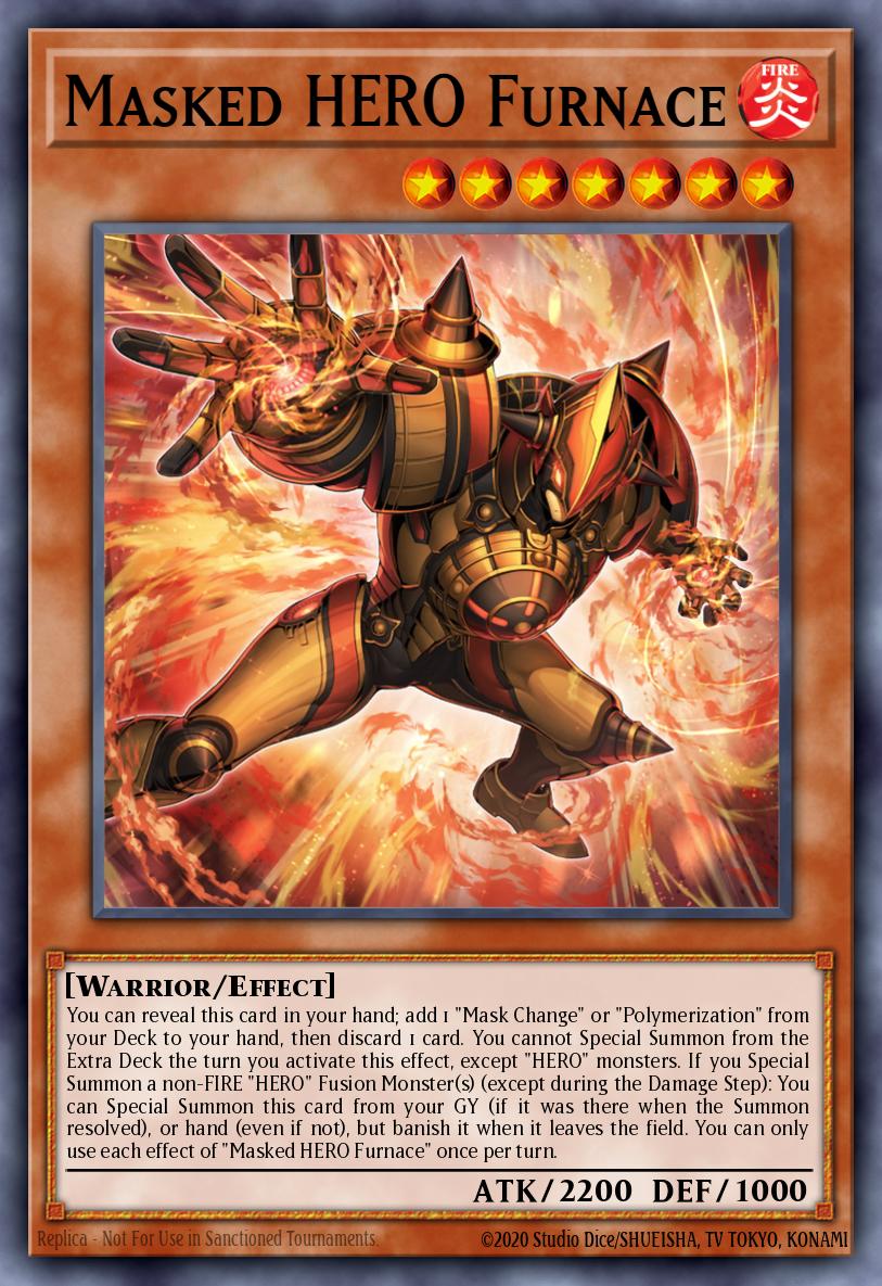 Masked HERO Furnace Yu-Gi-Oh card