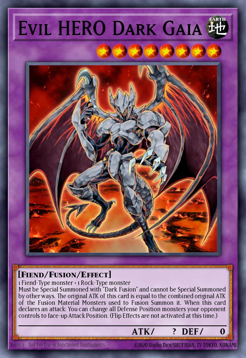 Evil HERO Dark Gaia Yu-Gi-Oh card