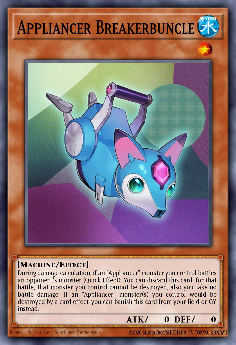 Appliancer Breakerbuncle Yu-Gi-Oh card