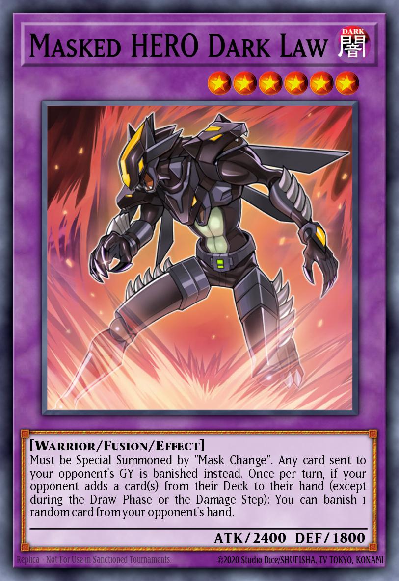 Masked HERO Dark Law Yu-Gi-Oh card