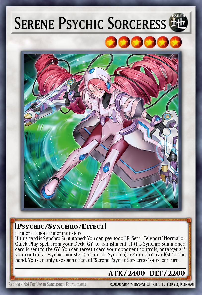 Serene Psychic Sorceress Yu-Gi-Oh card
