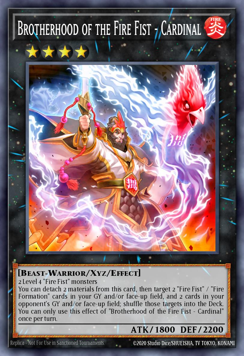Brotherhood of the Fire Fist - Cardinal Yu-Gi-Oh card
