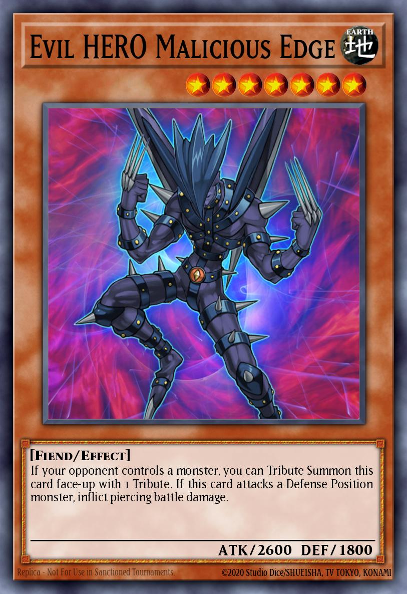 Evil HERO Malicious Edge Yu-Gi-Oh card