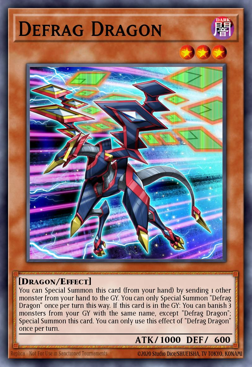 Defrag Dragon Yu-Gi-Oh card