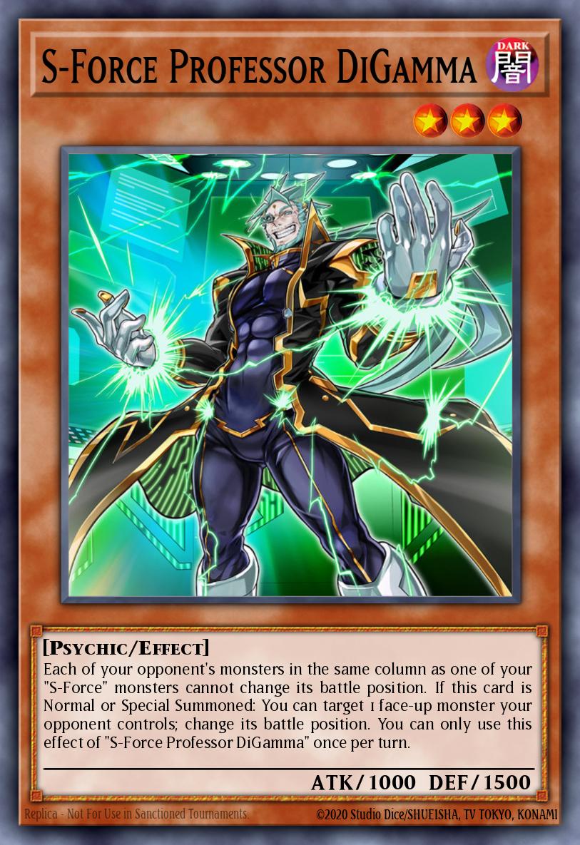 S-Force Professor DiGamma Yu-Gi-Oh card