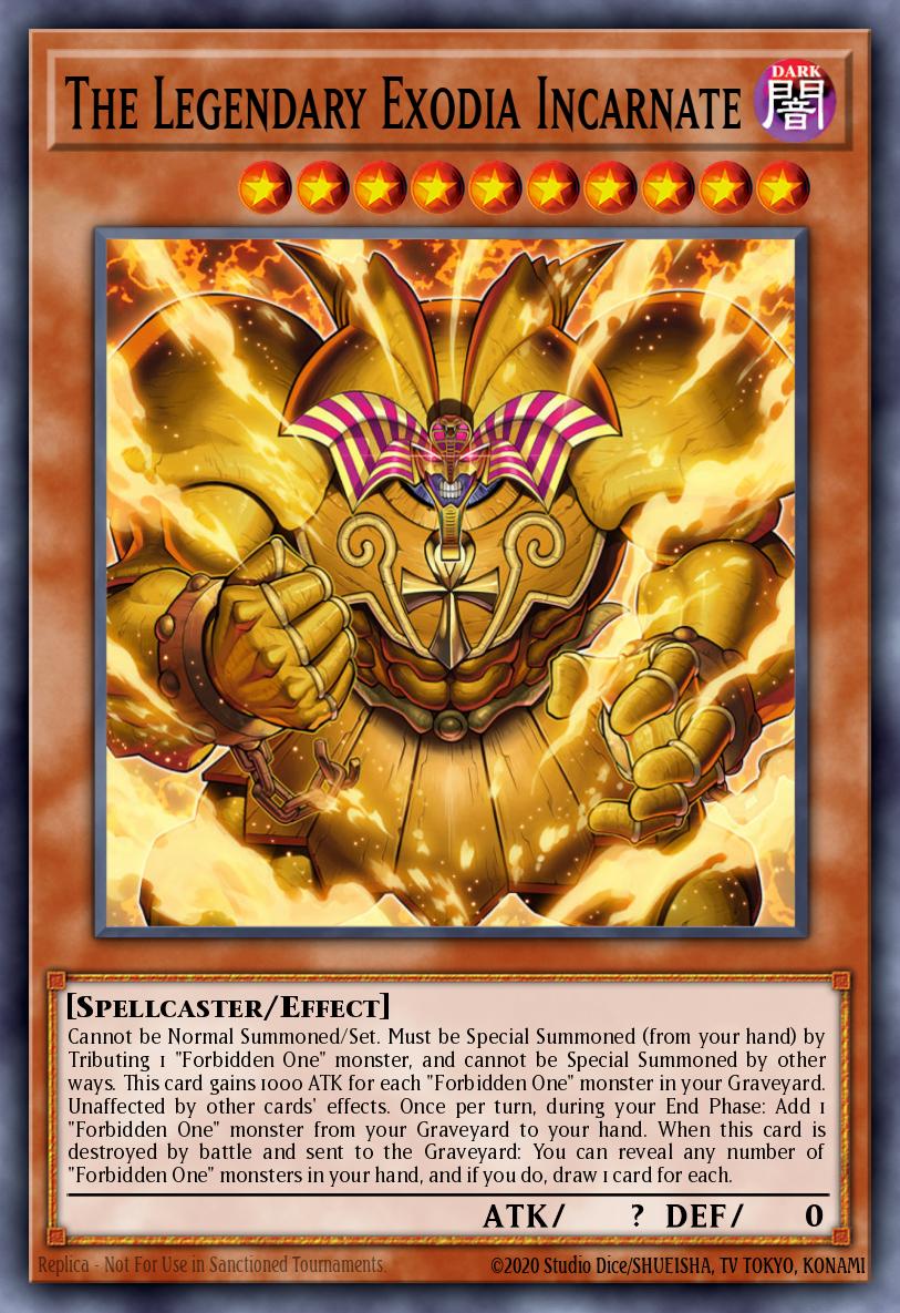 The Legendary Exodia Incarnate Yu-Gi-Oh card