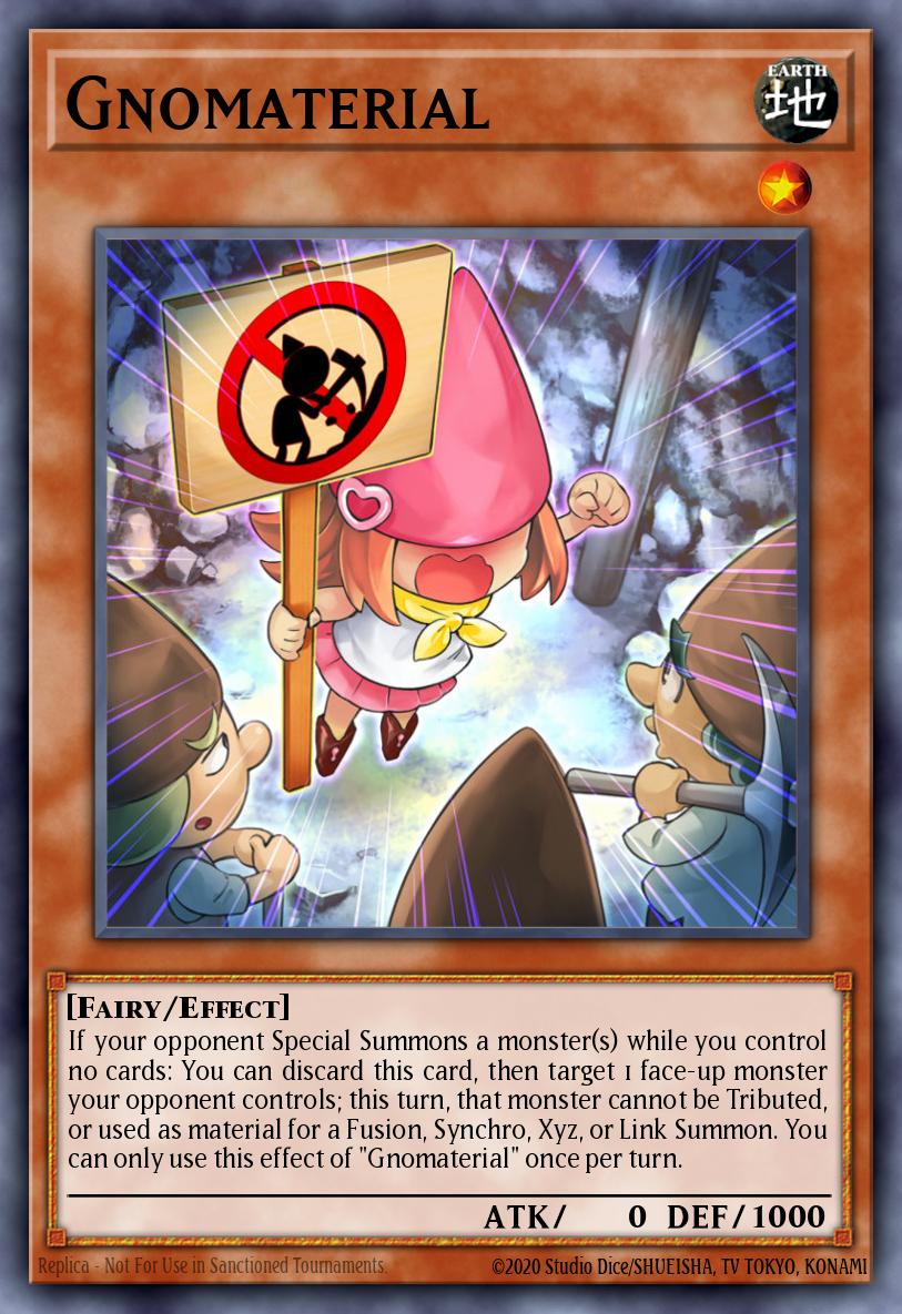Gnomaterial Yu-Gi-Oh card