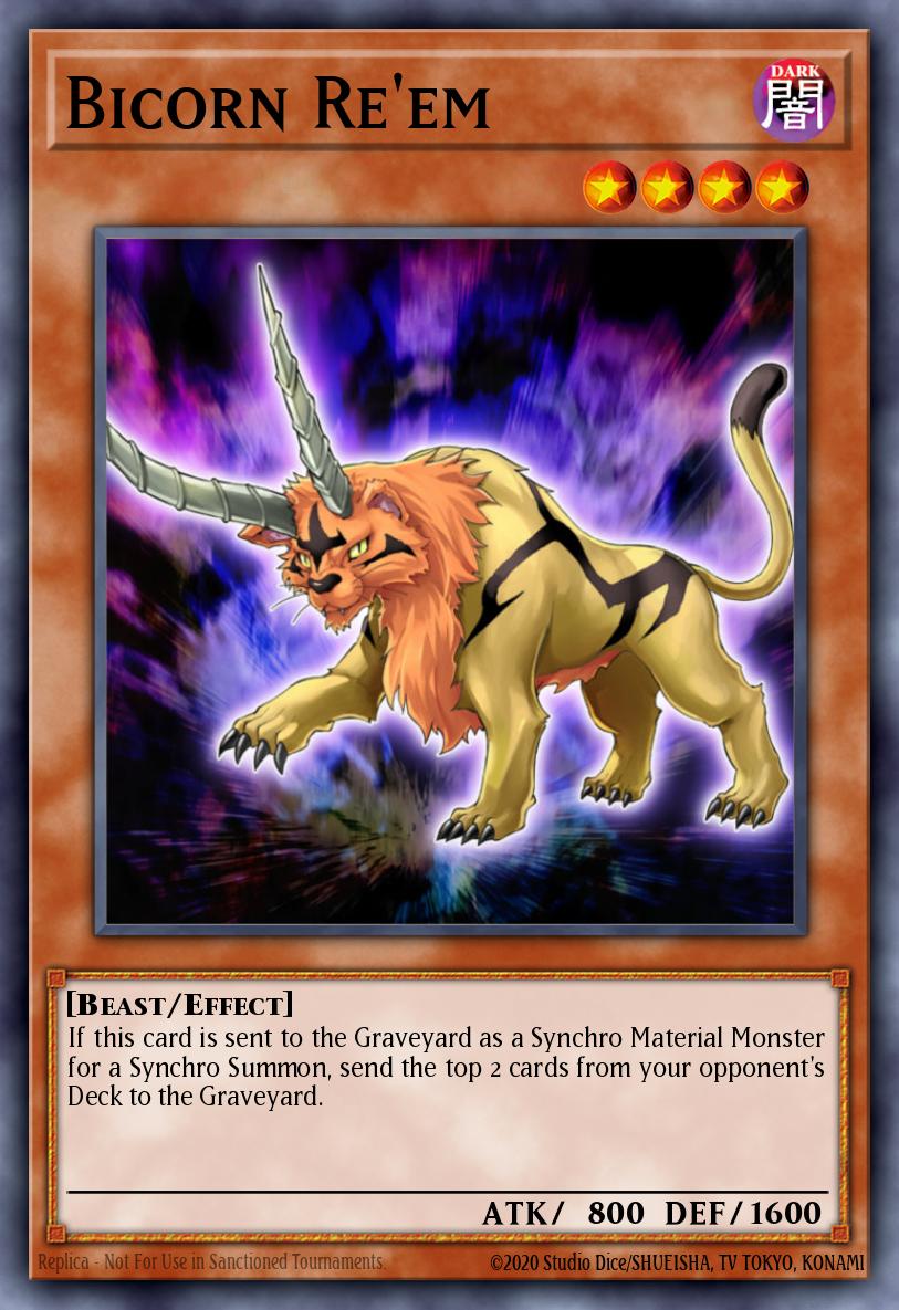 Bicorn Re'em Yu-Gi-Oh card