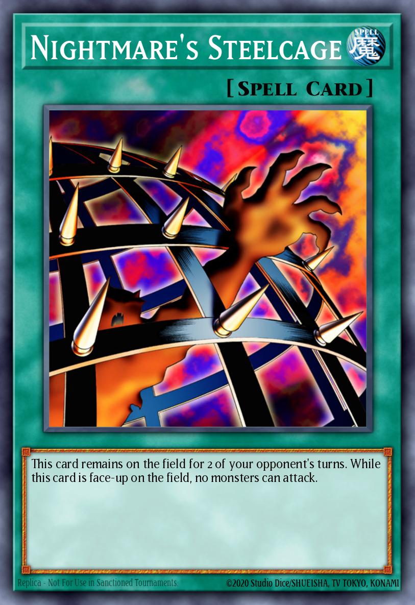 Nightmare's Steelcage Yu-Gi-Oh card
