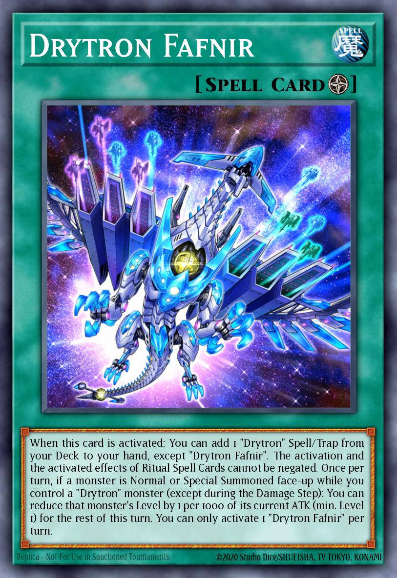 Drytron Fafnir Yu-Gi-Oh card