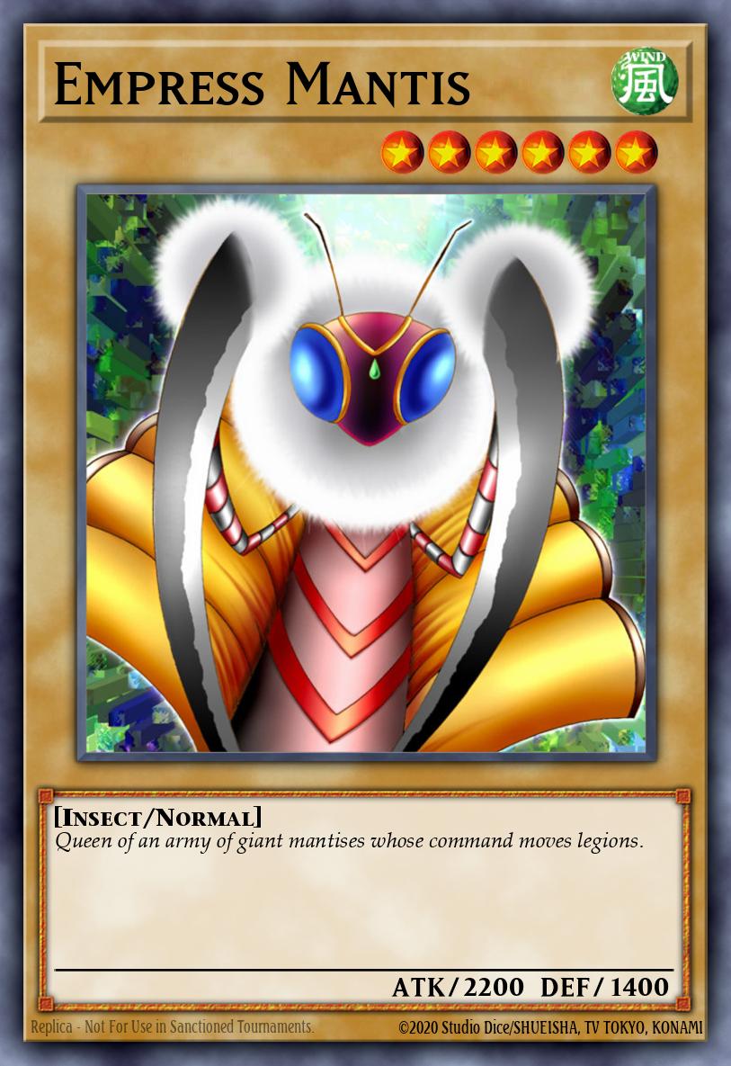 Empress Mantis Yu-Gi-Oh card