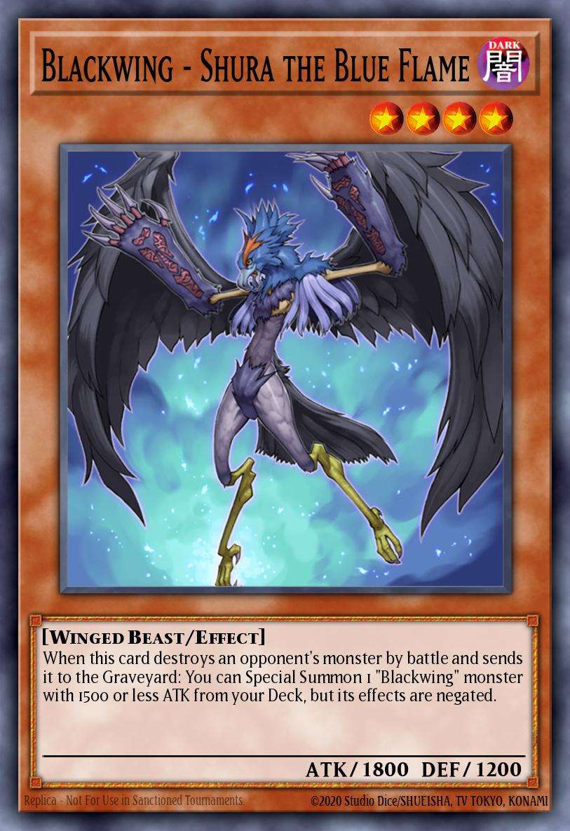Blackwing - Shura the Blue Flame Yu-Gi-Oh card