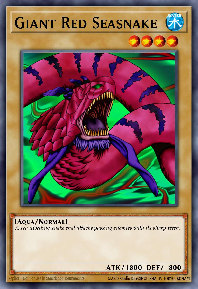 Giant Red Seasnake Yu-Gi-Oh card