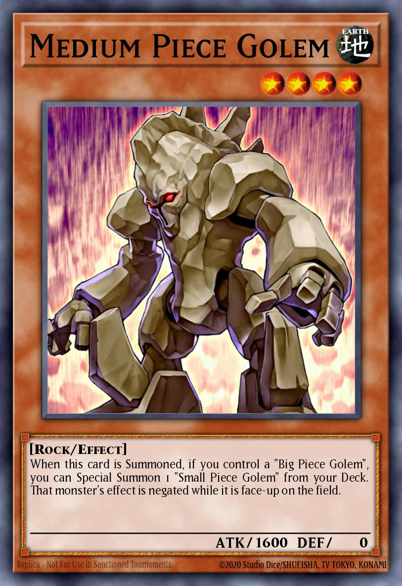 Medium Piece Golem Yu-Gi-Oh card