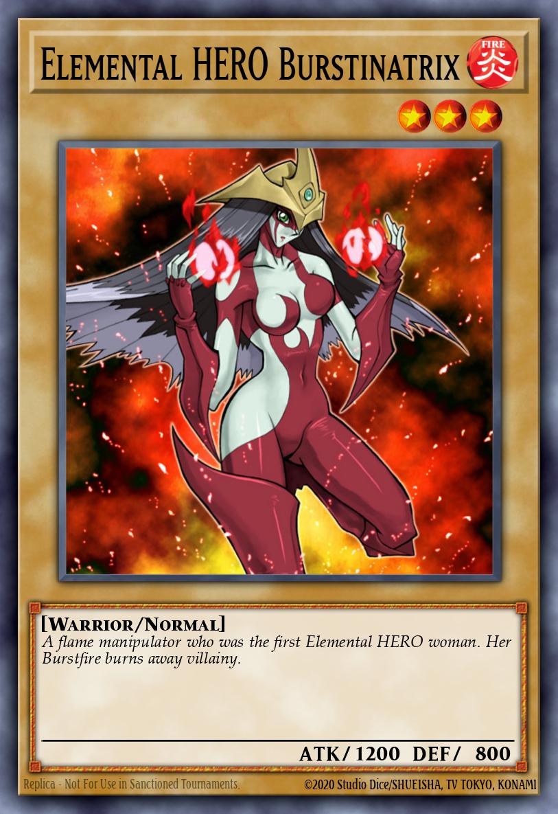 Elemental HERO Burstinatrix Yu-Gi-Oh card