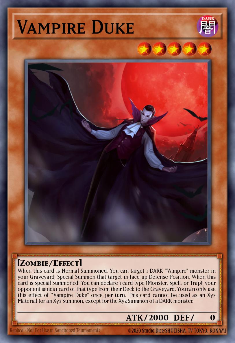 Vampire Duke Yu-Gi-Oh card
