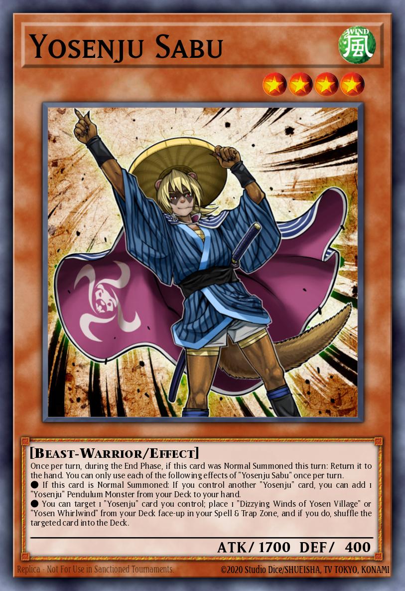 Yosenju Sabu Yu-Gi-Oh card