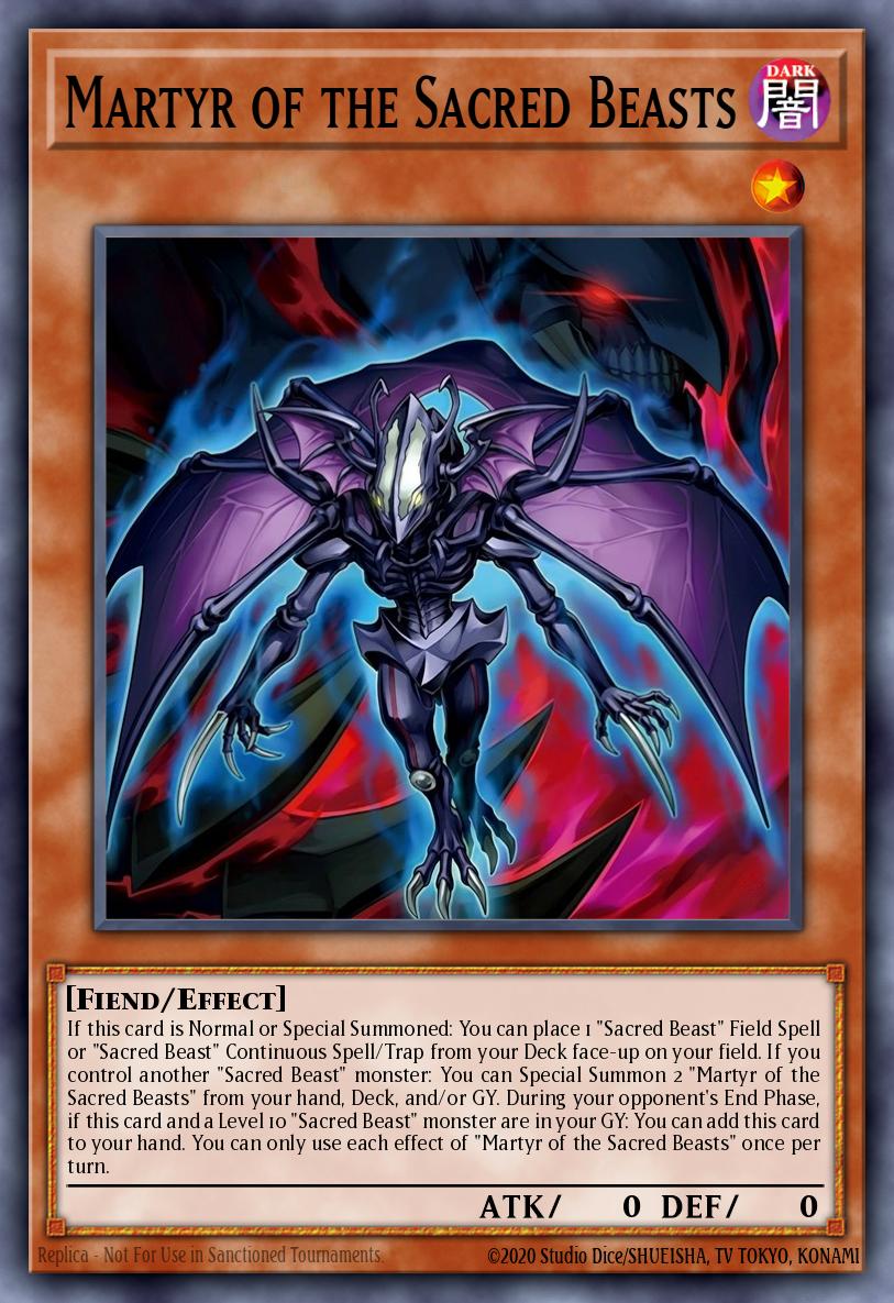 Martyr of the Sacred Beasts Yu-Gi-Oh card