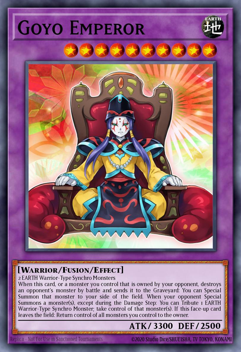 Goyo Emperor Yu-Gi-Oh card