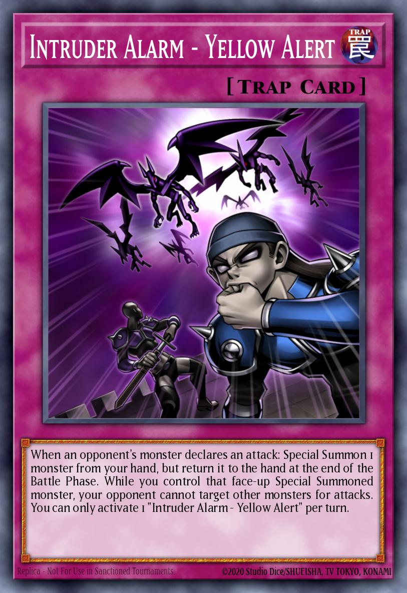 Intruder Alarm - Yellow Alert Yu-Gi-Oh card