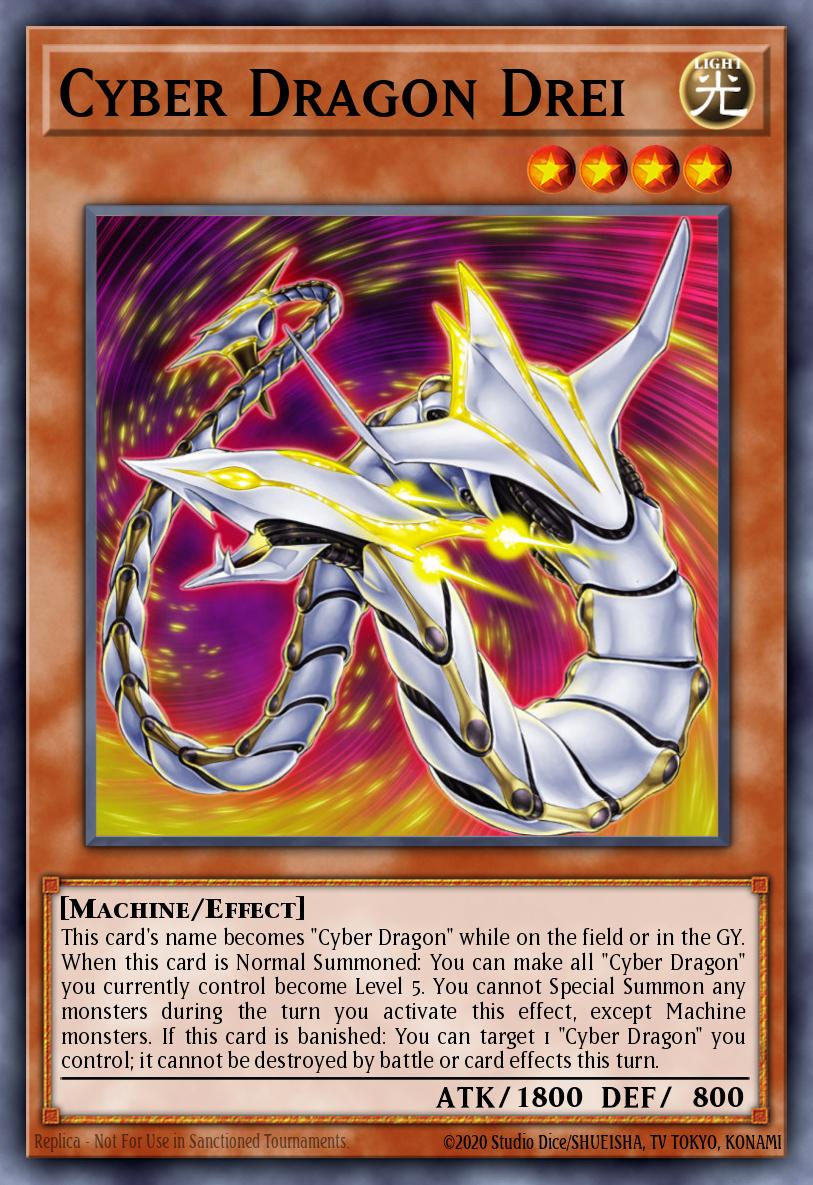 Cyber Dragon Drei Yu-Gi-Oh card
