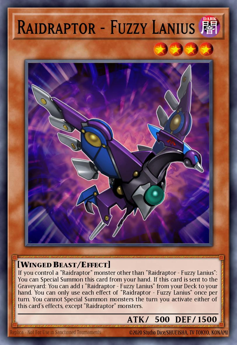 Raidraptor - Fuzzy Lanius Yu-Gi-Oh card