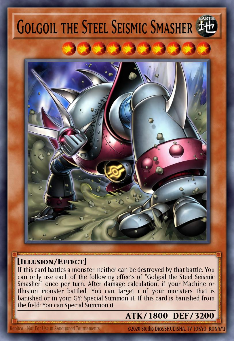 Golgoil the Steel Seismic Smasher Yu-Gi-Oh card