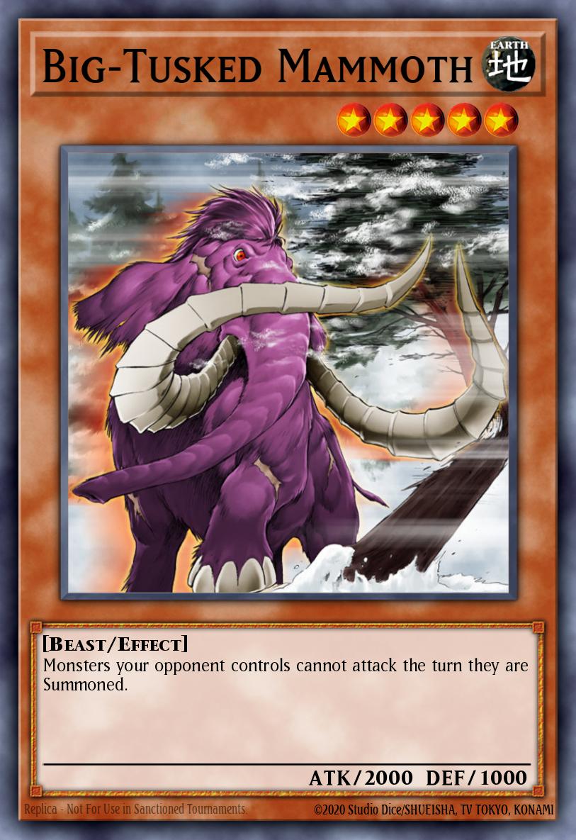 Big-Tusked Mammoth Yu-Gi-Oh card