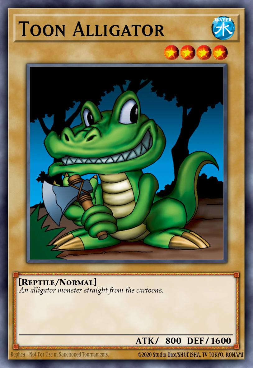 Toon Alligator Yu-Gi-Oh card