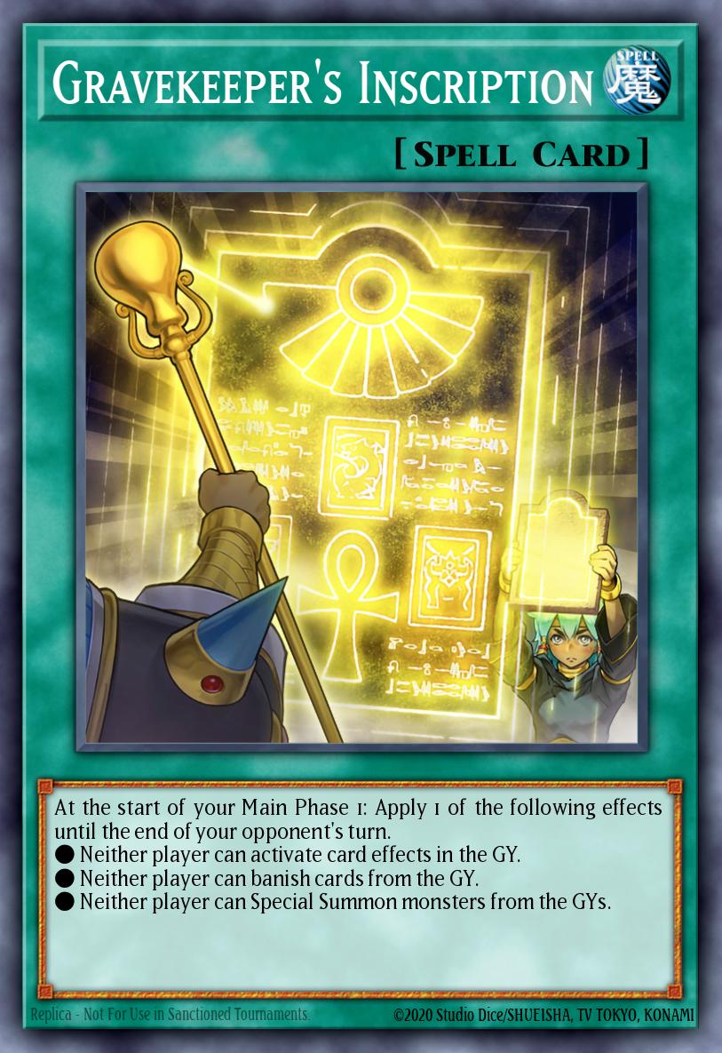 Gravekeeper's Inscription Yu-Gi-Oh card