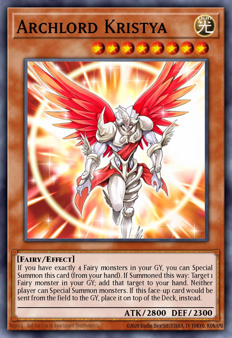Archlord Kristya Yu-Gi-Oh card