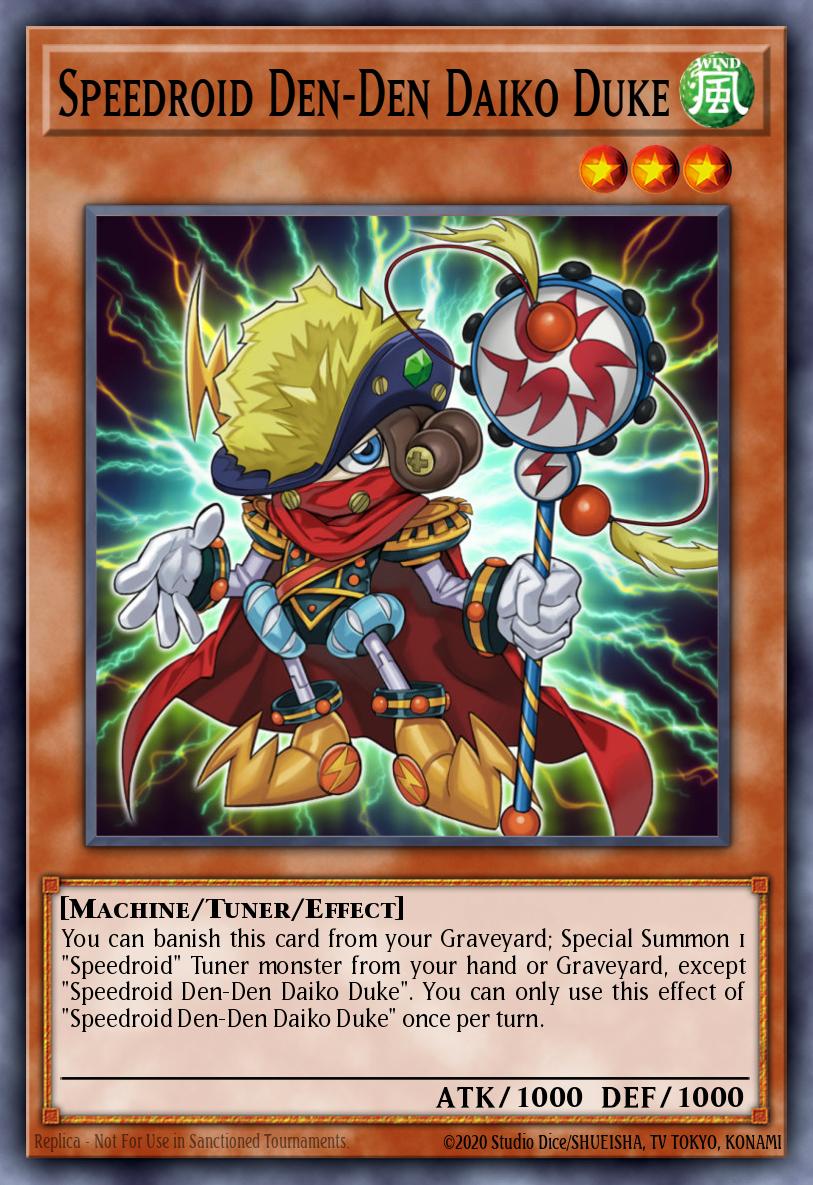 Speedroid Den-Den Daiko Duke Yu-Gi-Oh card