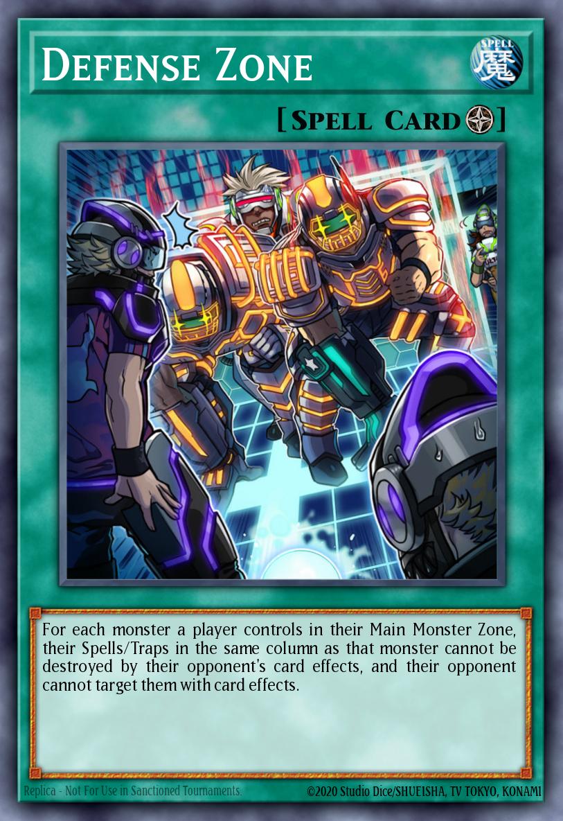 Defense Zone Yu-Gi-Oh card