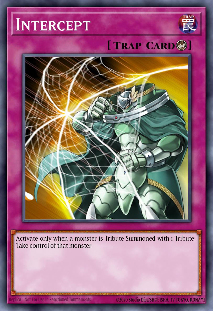 Intercept Yu-Gi-Oh card