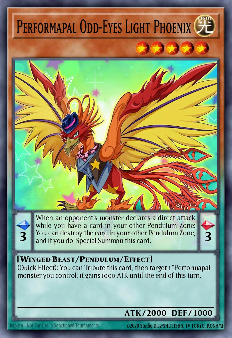 Performapal Odd-Eyes Light Phoenix Yu-Gi-Oh card