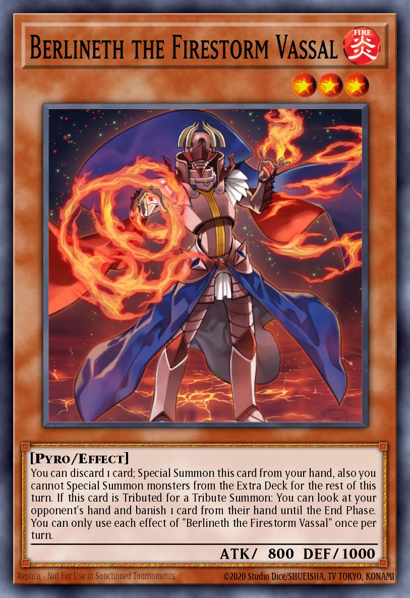 Berlineth the Firestorm Vassal Yu-Gi-Oh card
