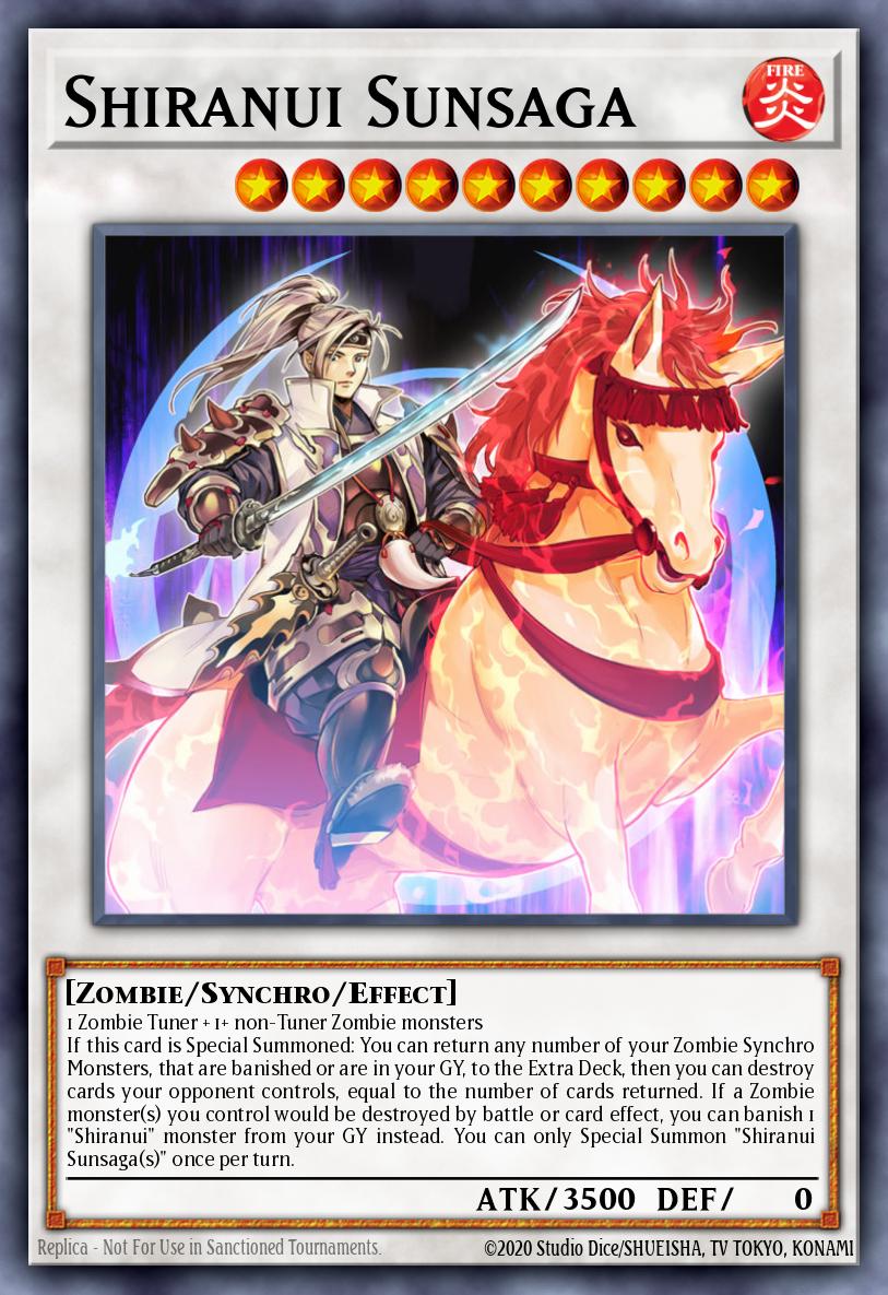 Shiranui Sunsaga Yu-Gi-Oh card