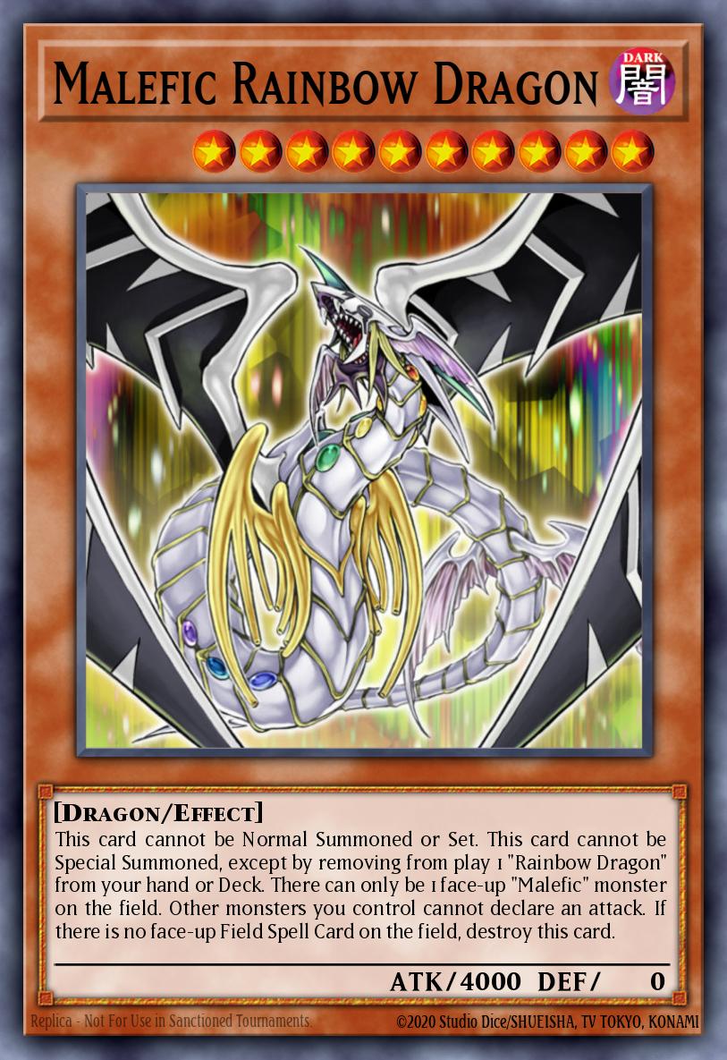 Malefic Rainbow Dragon Yu-Gi-Oh card