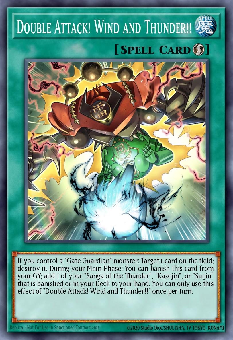 Double Attack! Wind and Thunder!! Yu-Gi-Oh card