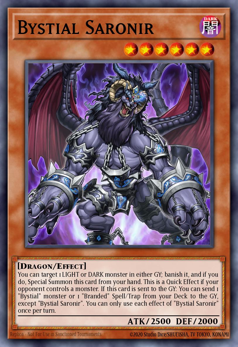 Bystial Saronir Yu-Gi-Oh card